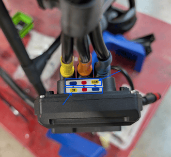 j150 connecting motor to esc